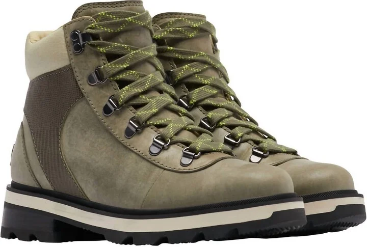 Women's Lennox Hiker Stkd Wp Hiking Boot In Stone Green/laurel Leaf