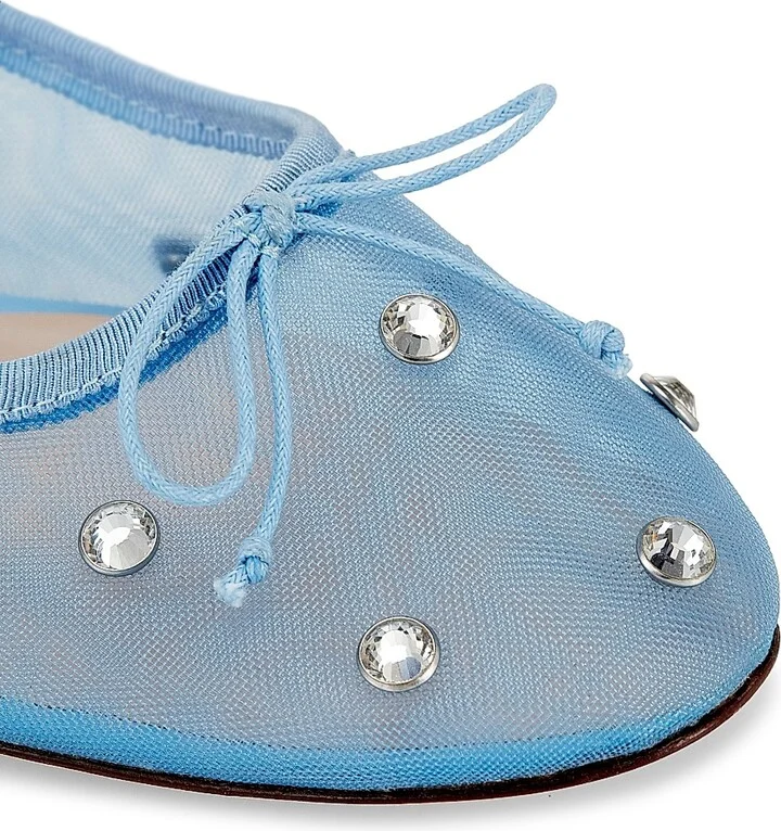 Women's Leonie Crystal Mesh Ballet Flats - Blackcrystal - Size 11 - Image 11
