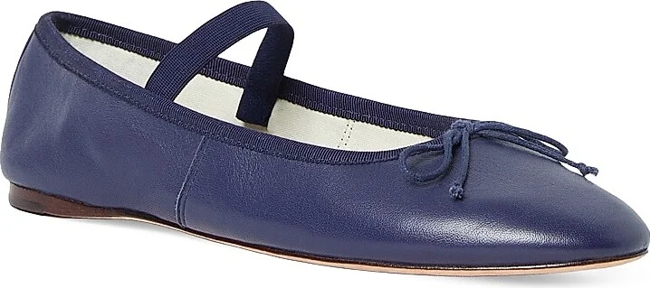 Women's Leonie Leather Ballet Flats - Red - Size 11 - Image 8