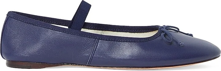 Women's Leonie Leather Ballet Flats - Red - Size 11 - Image 9