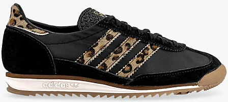Womens Leopard Preloved Brown B Sl 72 Leopard Nylon-Suede Trainers 8