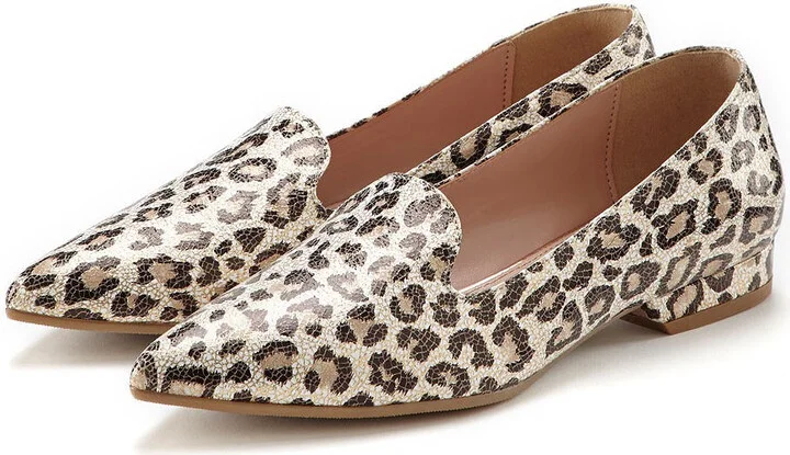 Women's Leopard Print Loafers