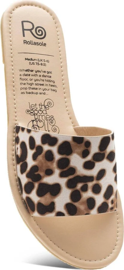 Women's Leopard Sandals In Brown
