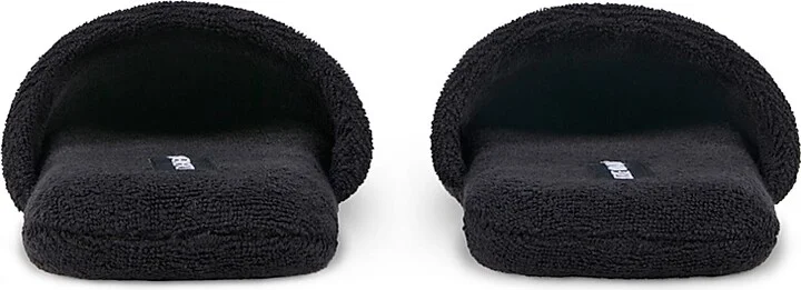 Women's Leopard Slippers - Black Multi - Size 5 - Image 3