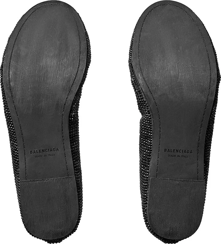 Women's Leopold Ballerinas with Rhinestones - Black - Size 7 - Image 7