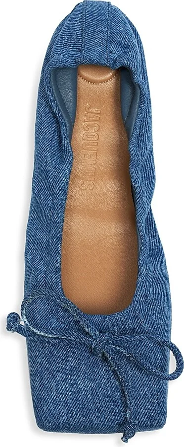 Women's Les Ballerines Denim Ballet Flats - Blue - Size 5 - Image 5