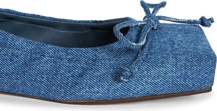 Women's Les Ballerines Denim Ballet Flats - Blue - Size 5 - Image 6