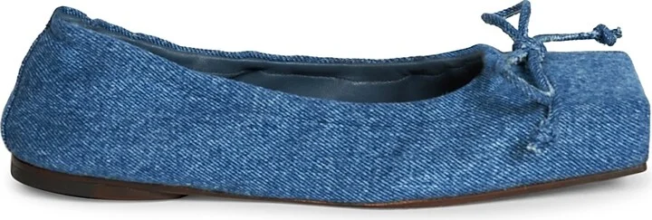 Women's Les Ballerines Denim Ballet Flats - Blue - Size 5