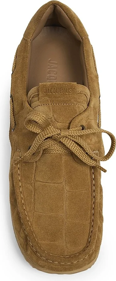 Women's Les Batto Suede Boat Shoes - Camel - Size 5 - Image 4