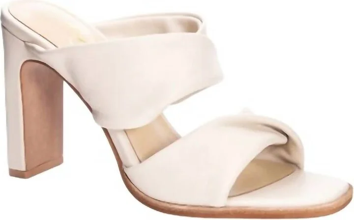 Women's Leven Leather Sandal In Cream