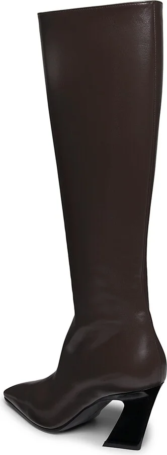 Women's Lewis 75MM Leather Knee-High Boots - Fondant - Size 6 - Image 3