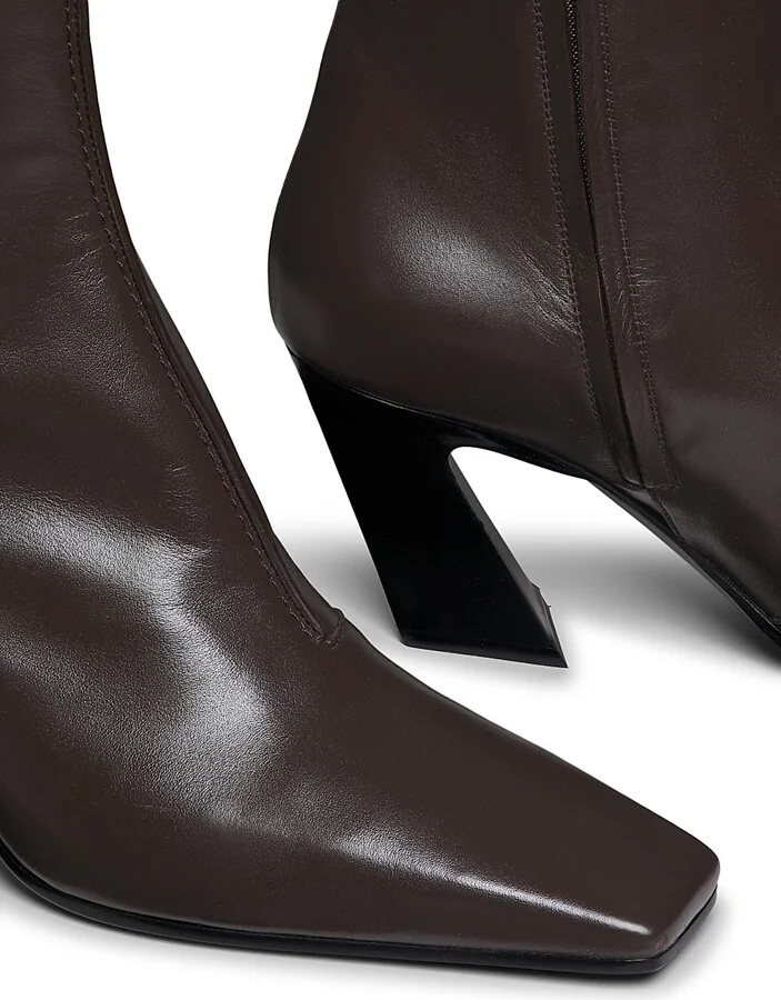 Women's Lewis 75MM Leather Knee-High Boots - Fondant - Size 6 - Image 6