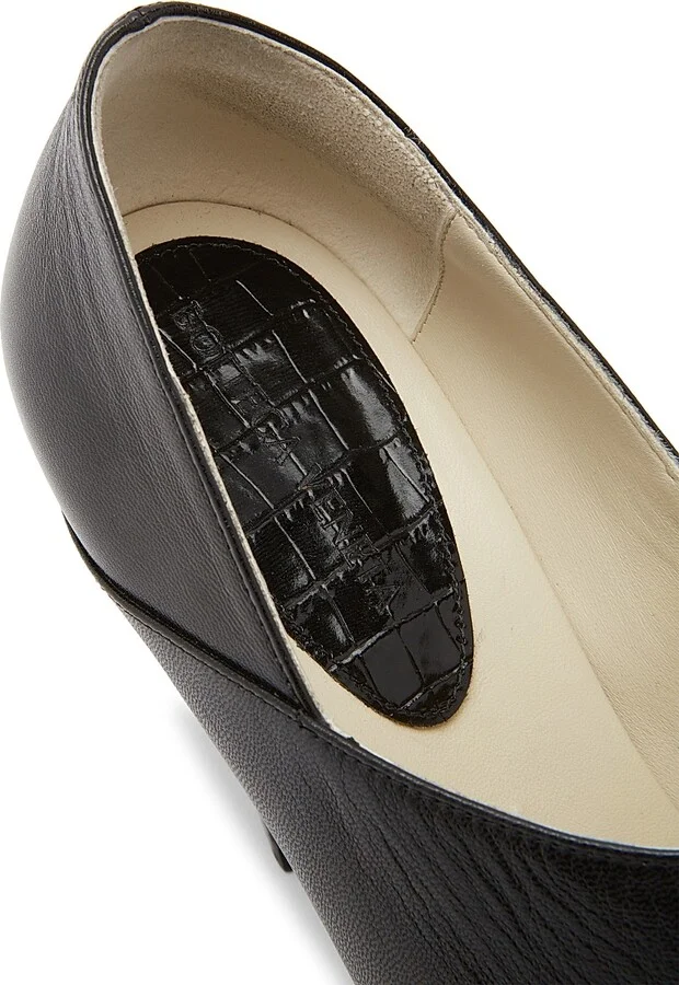 Women's Lewis 75MM Leather Pumps - Black - Size 5.5 - Image 9