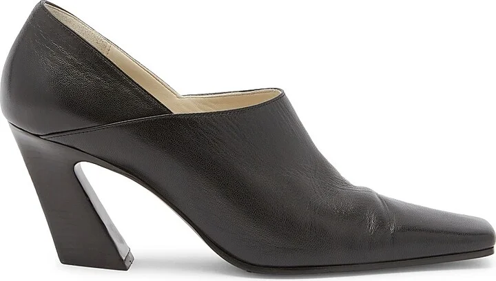 Women's Lewis 75MM Leather Pumps - Black - Size 5.5