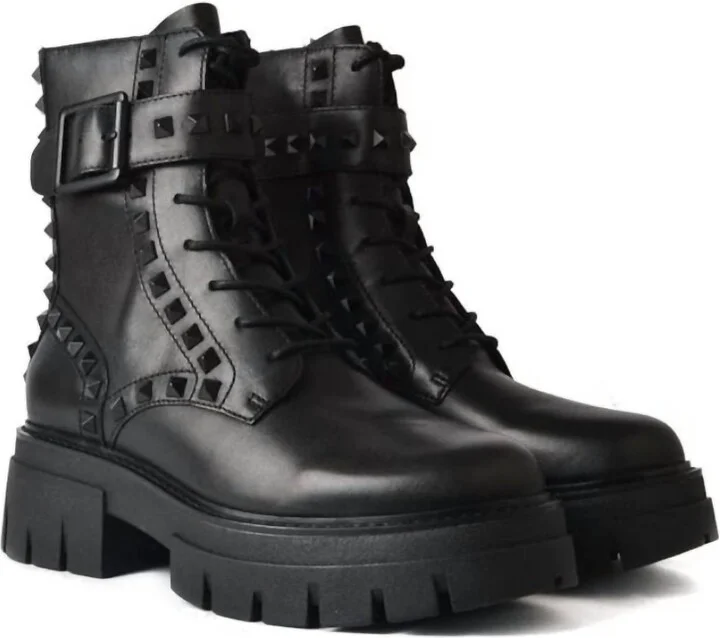 Women's Lewis Studs Boot In Black