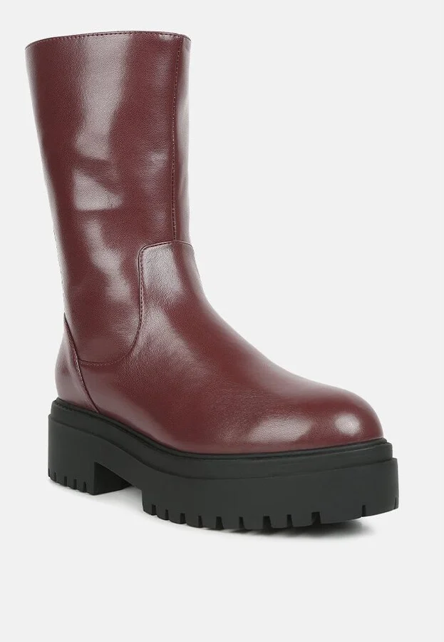 Women's Lewisa Panelled Lug Sole Boots - Image 2