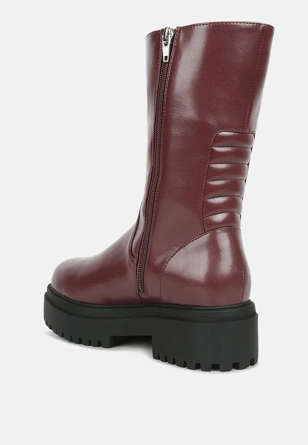 Women's Lewisa Panelled Lug Sole Boots - Image 3