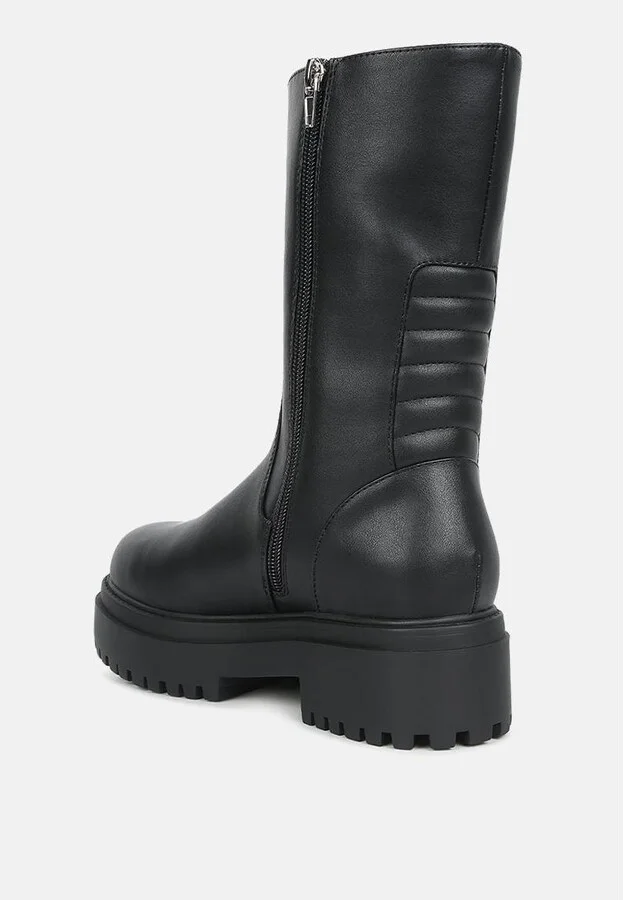 Women's Lewisa Panelled Lug Sole Boots - Image 5