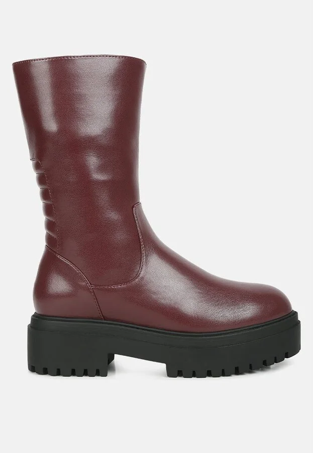 Women's Lewisa Panelled Lug Sole Boots