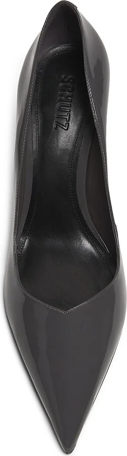 Women's Lexi 90MM Patent Leather Pumps - Dark Grey - Size 6.5 - Image 4