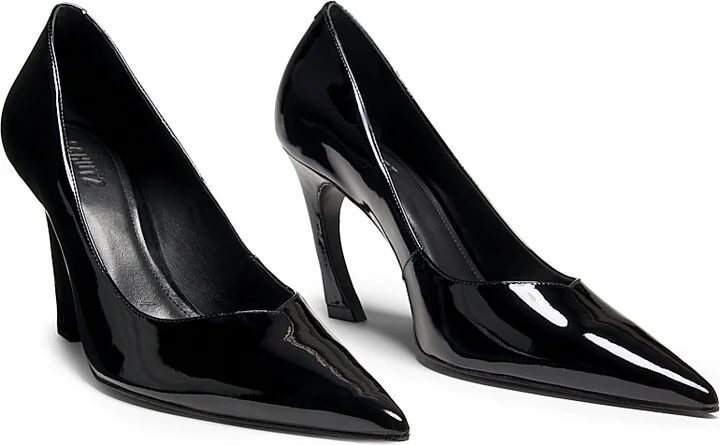 Women's Lexi 90MM Patent Leather Pumps - Dark Grey - Size 6.5 - Image 7