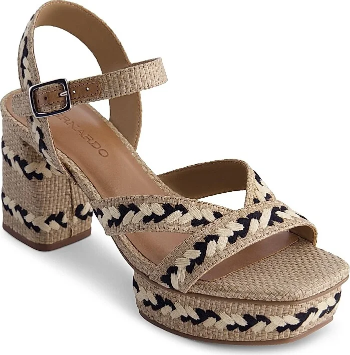 Women's Liana Embroidered Platform Sandals - Brown Multicolor - Size 6 - Image 2