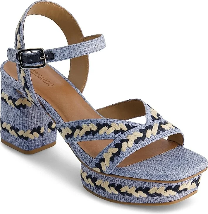 Women's Liana Embroidered Platform Sandals - Brown Multicolor - Size 6 - Image 5