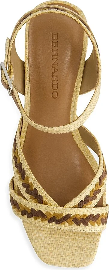 Women's Liana Embroidered Platform Sandals - Brown Multicolor - Size 6 - Image 10