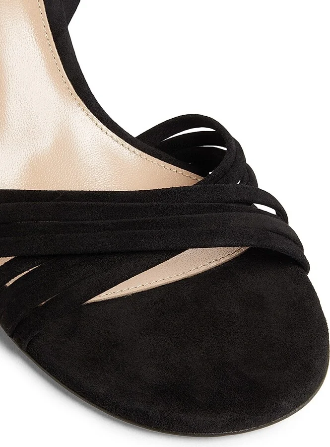 Women's Lianne 70MM Suede Pump Sandals - Black - Size 6 - Image 6