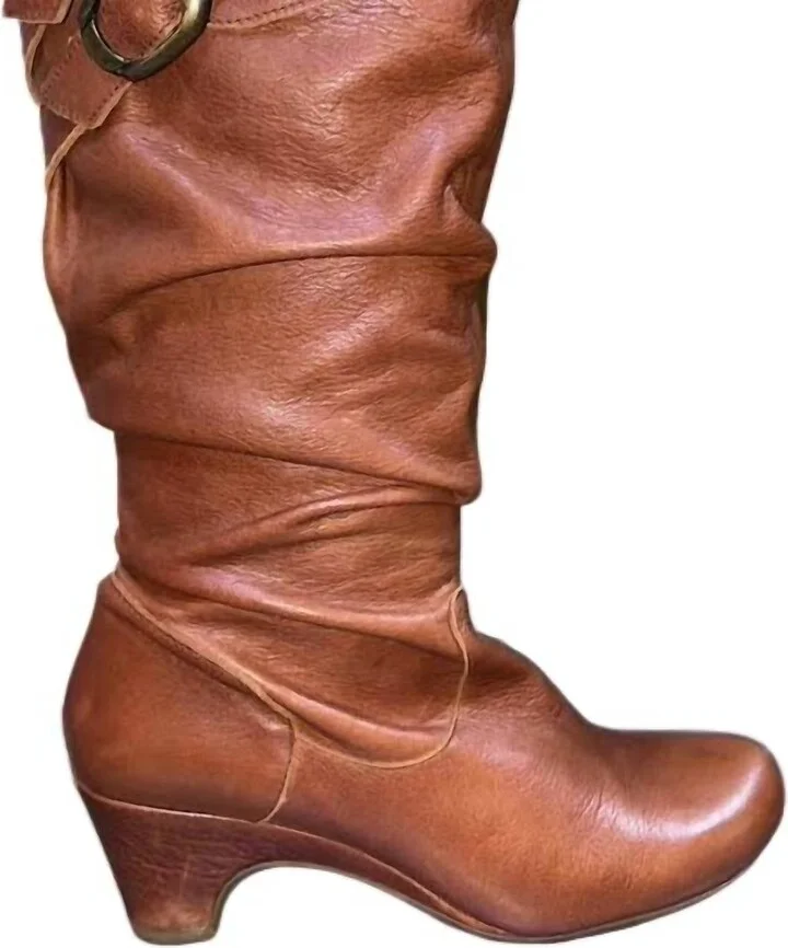 Women's Liat Luggage Boots In Chocolate Brown