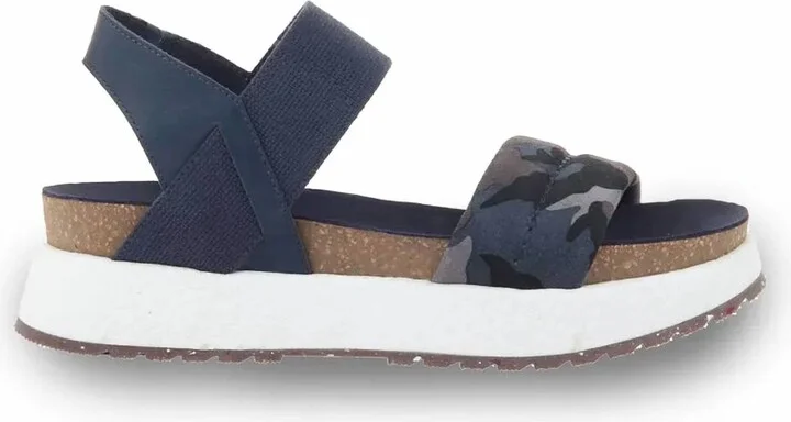Women's Libra Wedge Sandals In Blue Camo