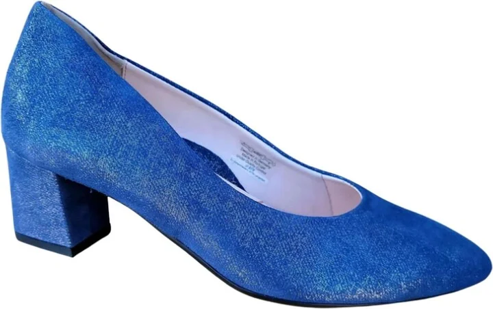 Women's Lichfield Pumps In Navy Glitter Metallic