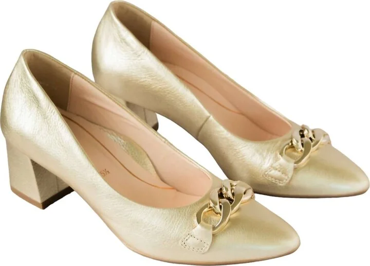 Women's Lichfield Shoes In Platinum Metallic Leather