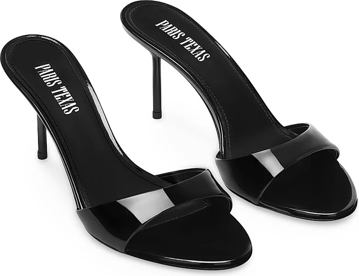 Women's Lidia Patent Leather Mules - Black - Size 5 - Image 2