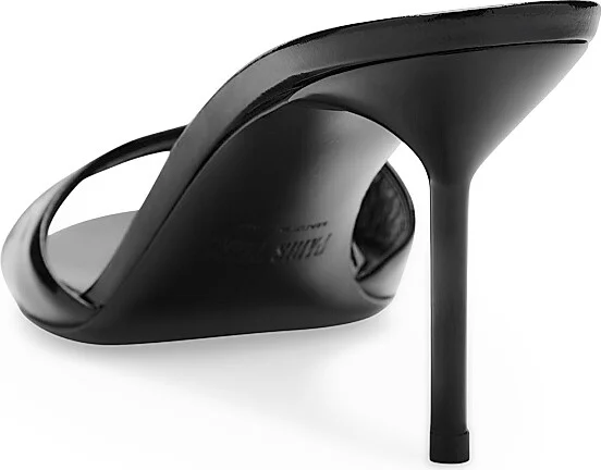 Women's Lidia Patent Leather Mules - Black - Size 5 - Image 3