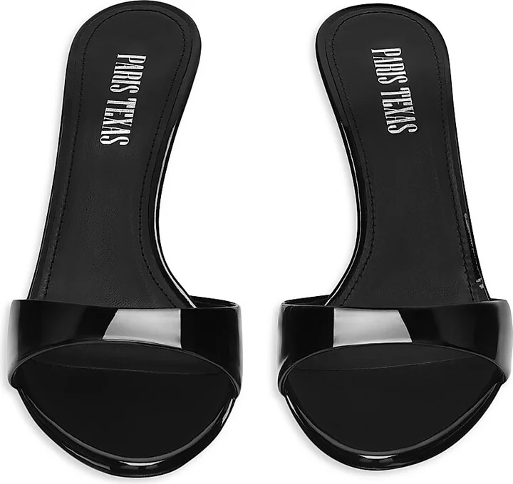Women's Lidia Patent Leather Mules - Black - Size 5 - Image 4