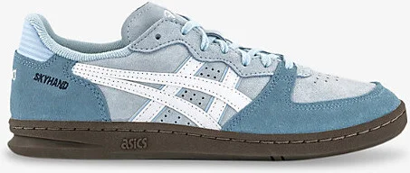 Womens Light Blue White Skyhand Og Suede Low-Top Trainers 8