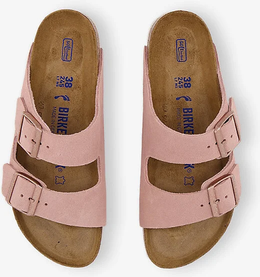 Womens Light Rose Arizona Two-Strap Suede Sandals Eur 39 / 6 Uk Women - Image 2