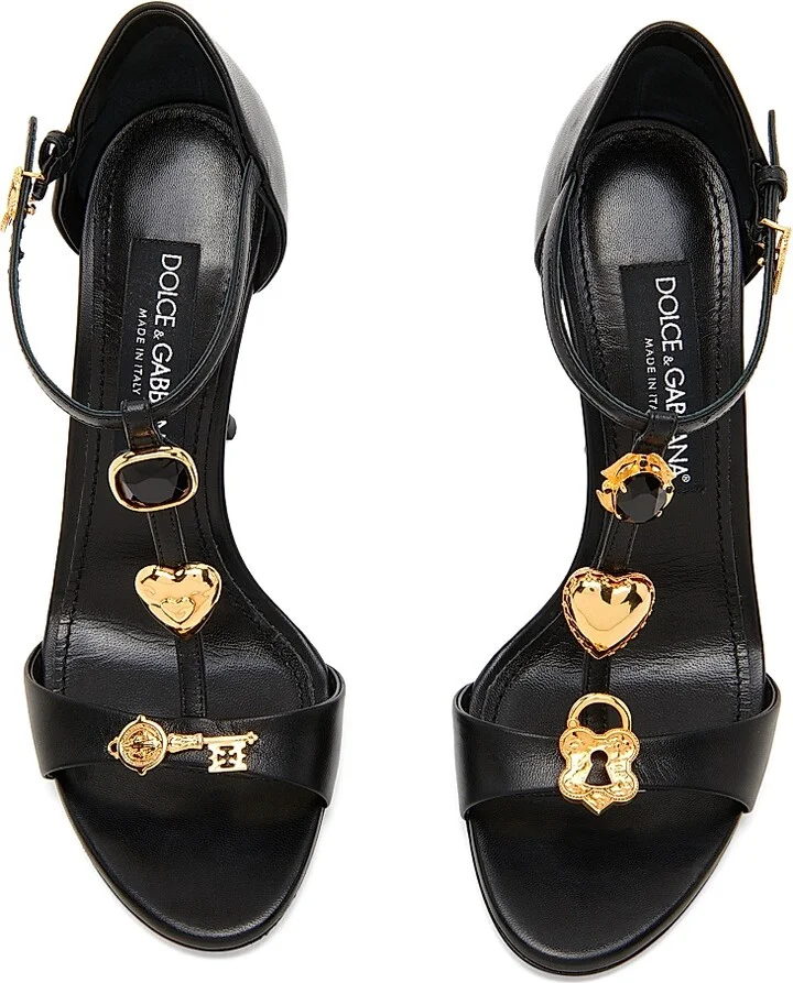 Women's Like A Virgin Leather d'Orsay Sandals - Nero - Size 6 - Image 4