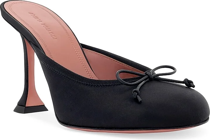 Women's Lila 95MM Silk Mules - Satin Mocha - Size 6.5 - Image 3