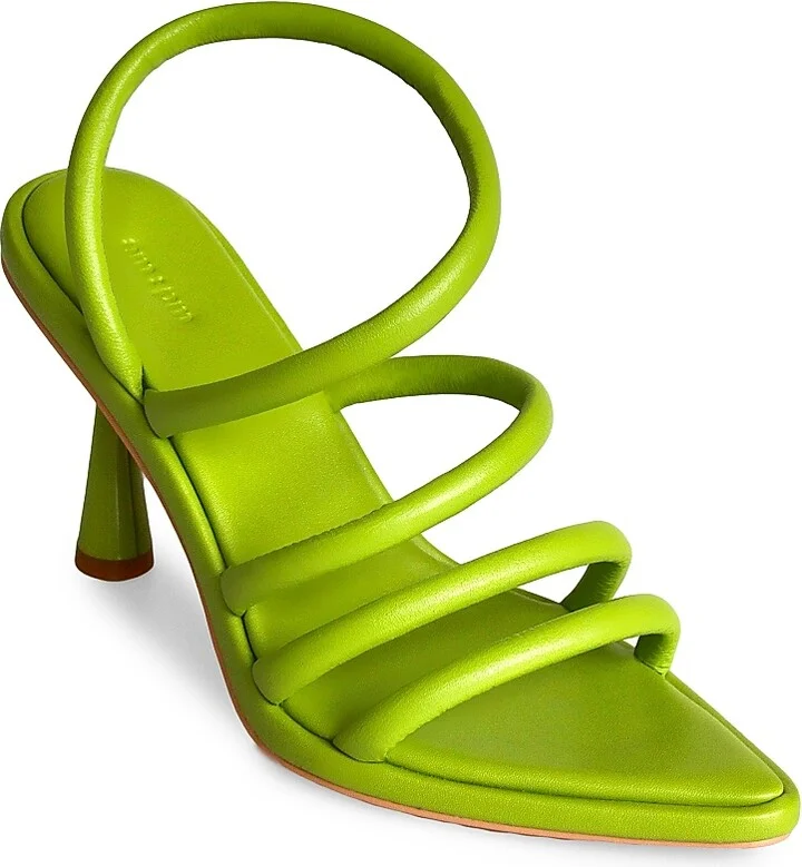 Women's Liliana Ankle-Strap Heeled Sandals - Chartreuse - Size 5 - Image 2