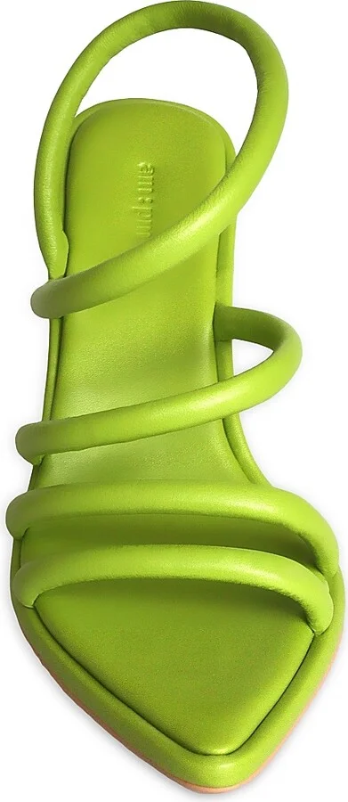 Women's Liliana Ankle-Strap Heeled Sandals - Chartreuse - Size 5 - Image 5