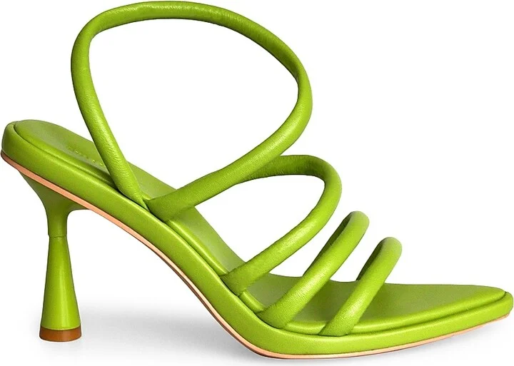 Women's Liliana Ankle-Strap Heeled Sandals - Chartreuse - Size 5