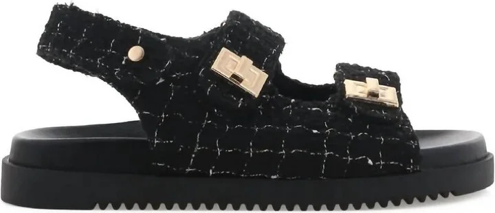 Women's Lillian Boucle Sandals In Black
