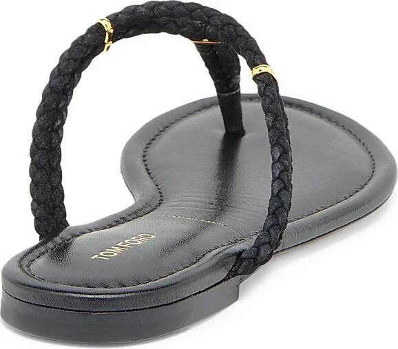 Women's Lily Woven Suede T-Strap Sandals - Pecan - Size 6 - Image 7