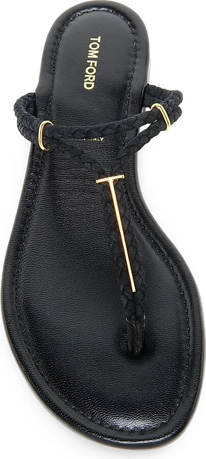 Women's Lily Woven Suede T-Strap Sandals - Pecan - Size 6 - Image 8