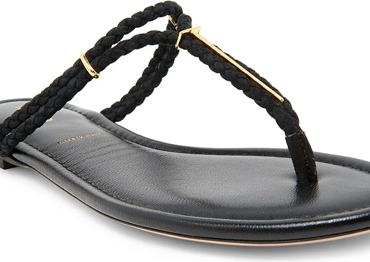 Women's Lily Woven Suede T-Strap Sandals - Pecan - Size 6 - Image 9