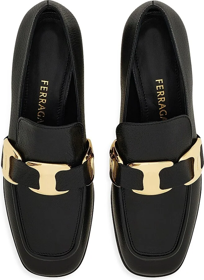 Women's Limania Leather Loafers - Nero - Size 6 - Image 4