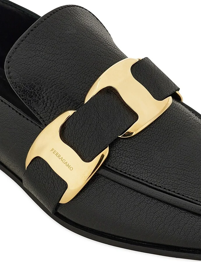 Women's Limania Leather Loafers - Nero - Size 6 - Image 5