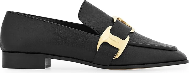 Women's Limania Leather Loafers - Nero - Size 6